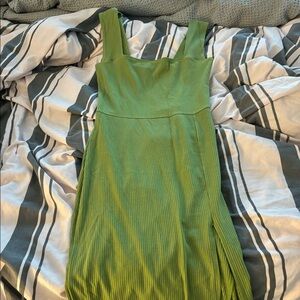 Reformation green dress